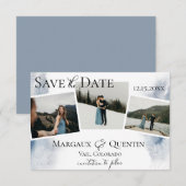 WinterWaterverf Was foto sparen de datum Aankondiging (Voorkant / Achterkant)