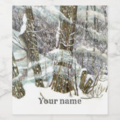 WinterWaterverf Wijn Etiket (Enkel label)