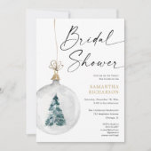 Winterwaterverven kerstvrijgezellenfeest kaart (Voorkant)