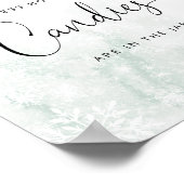 Winterwazige roze Raad Hoeveel snoepjes Poster (Hoek)