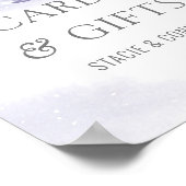 Winterweddenschap Waterverf Lavender Kaarten & Gif Poster (Hoek)