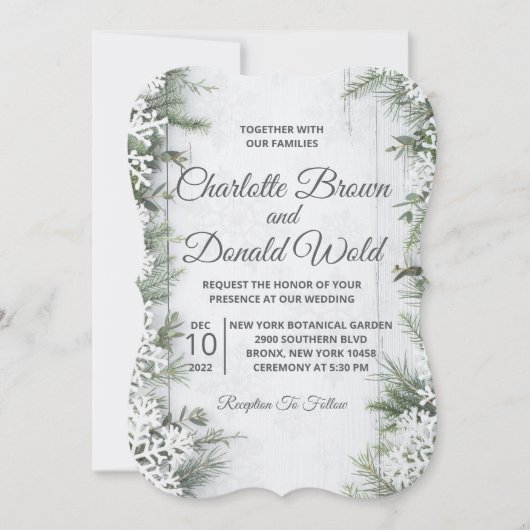 winterweddenschappen kaart (Voorkant)