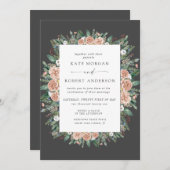 winterwedstrijd waterverf floral bruiloft (Voorkant / Achterkant)