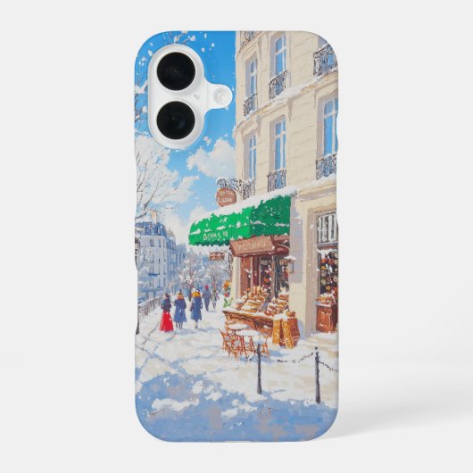 Winterweer iPhone 16 Hoesje (Achterkant)