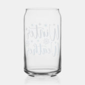 Winterweer - Snowy Holiday Typography Blikvorm Glas (Achterkant)