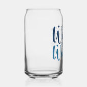 Winterweer - Snowy Holiday Typography Blikvorm Glas (Rechts)