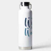 Winterweer - Snowy Holiday Typography Waterfles (Voorkant)