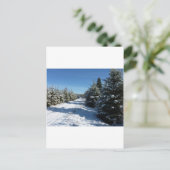 Winterweg Briefkaart (Staand voorkant)