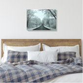 Winterweg Canvas Afdruk (Insitu (Slaapkamer))
