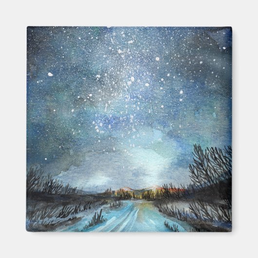 Winterweg Magneet (Voorkant)