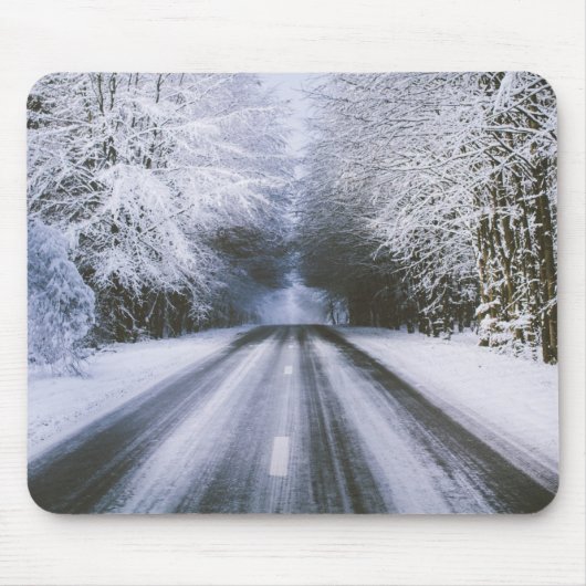 winterweg muismat (Voorkant)