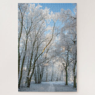 Winterweg winter, 1014 stuks puzzle legpuzzel