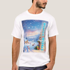 Winterwensen in een wonderland: Gezellig op vakant T-shirt