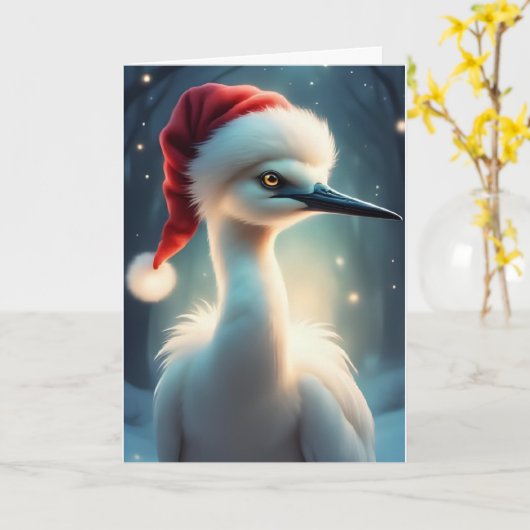 Winterwensen in veren kaart (Gele Bloem)