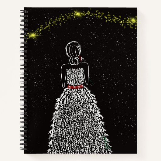 Winterwensen op een Star-laptop Notitieboek (Voorkant)