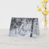 WinterWenskaart Kaart (Gele Bloem)