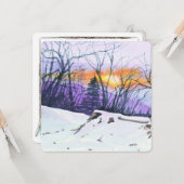 WinterWenskaart Kaart (Voorkant / Achterkant in situ)