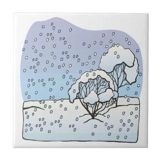 Winterwereld Tegeltje (Voorkant)