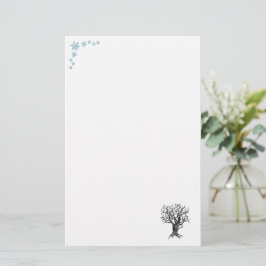 Winterwerk Briefpapier (Staand voorkant)