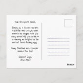  winterwhiskers Wonderland Briefkaart (Achterkant)