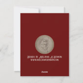 Winterwiel van het Jaar Feestdagenkaart (Achterkant)