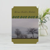 Winterwijken (met hond) van RoseWrites Kaart (Staand voorkant)