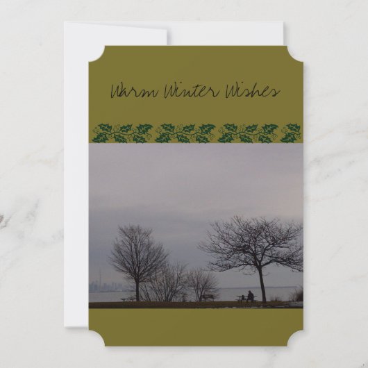 Winterwijken (met hond) van RoseWrites Kaart (Voorkant)