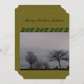 Winterwijken (met hond) van RoseWrites Kaart (Voorkant / Achterkant)