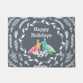 Winterwijken Tortelduifjes van Cindy Bendel Deurmat (Voorkant)