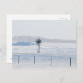 winterwindmolen briefkaart (Voorkant / Achterkant)