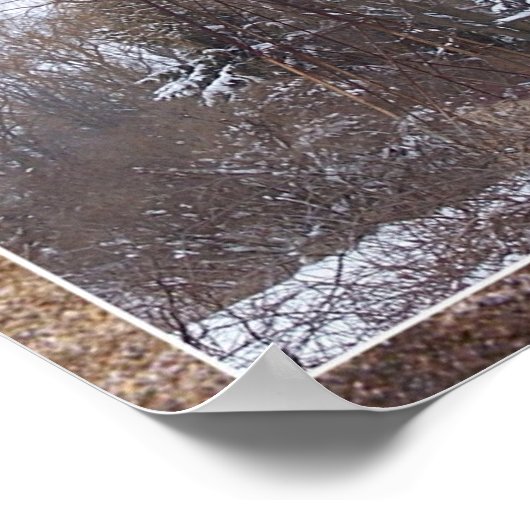 Winterwindmolen - Matte Poster (Hoek)