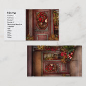 Winterwinkel - geperst voor de feestdagen visitekaartje (Voorkant / Achterkant)