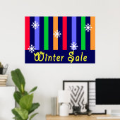 Winterwinkelbord Poster (Thuiskantoor)