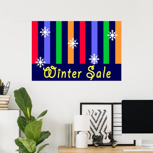 Winterwinkelbord Poster (Thuiskantoor)