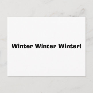 Winterwinter Briefkaart
