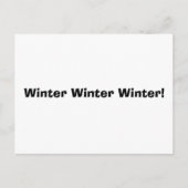 Winterwinter Briefkaart (Voorkant)