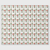 Winterwinter Pet Rode Brievenbus Cadeaupapier (Vlak)