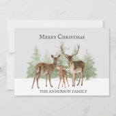 Winterwinter winter pretkerst feestdagenkaart (Voorkant)