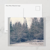 Winterwit Briefkaart (Voorkant / Achterkant)