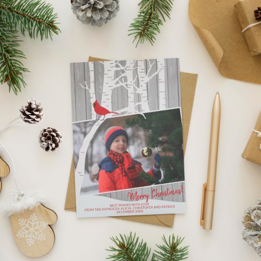 Winterwitte berkenbomen foto bijtend barnhout feestdagenkaart