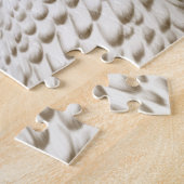 Winterwitte bosbouwhuisdieren puzzel legpuzzel (Zijkant)