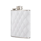 winterwitte kunstleder heupfles (Links)