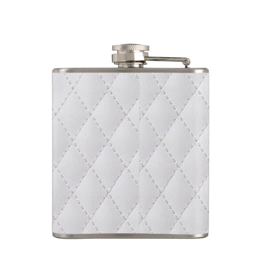 winterwitte kunstleder heupfles (Achterkant)