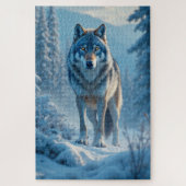 Winterwolf puzzel (Verticaal)