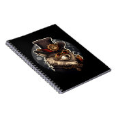 Winterwolf steampunk notitieboek (Rechterzijde)