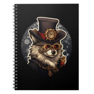 Winterwolf steampunk notitieboek