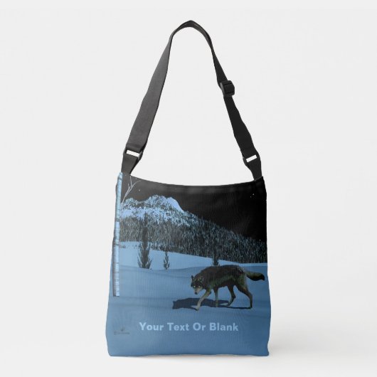 Winterwolf - Tapetum Lucidum Crossbody Tas (Voorkant)