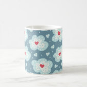 Winterwolken sneeuwharten koffiemok (Center)