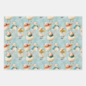 Winterwollig schaap inpakpapier vel (Voorkant 2)