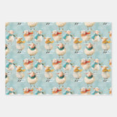 Winterwollig schaap inpakpapier vel (Voorkant)